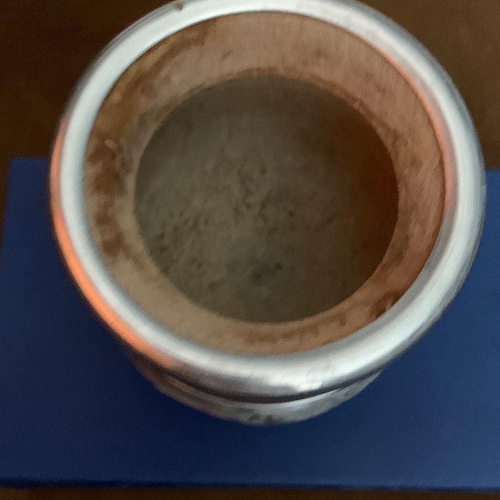 River Plate Logo Mate Gourd - Silver and Brown - Picture 2 of 4
